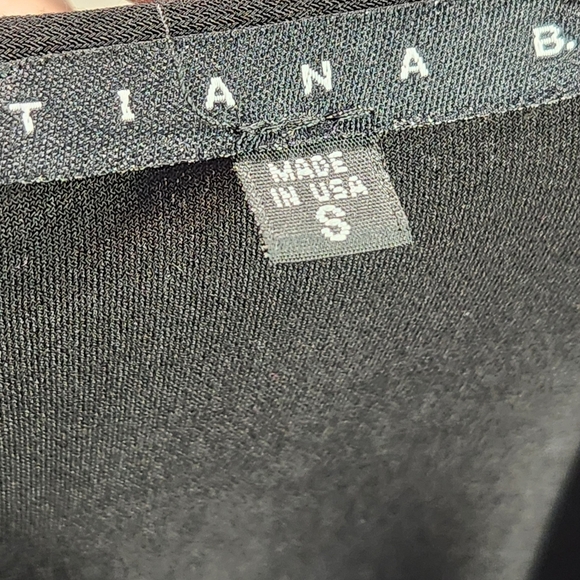 Tiana B. Black Sleeveless Gathered Skirt Pull On Dress Size Small - Picture 6 of 10